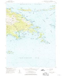 Eastern St. Thomas Virgin Islands Historical topographic map, 1:24000 scale, 7.5 X 7.5 Minute, Year 1954