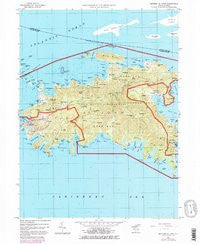 Western St. John Virgin Islands Historical topographic map, 1:24000 scale, 7.5 X 7.5 Minute, Year 1958