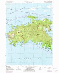 Western St. John Virgin Islands Historical topographic map, 1:24000 scale, 7.5 X 7.5 Minute, Year 1958