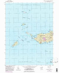 Western St. Thomas Virgin Islands Historical topographic map, 1:24000 scale, 7.5 X 7.5 Minute, Year 1955