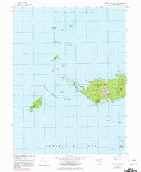 Western St. Thomas Virgin Islands Historical topographic map, 1:24000 scale, 7.5 X 7.5 Minute, Year 1955