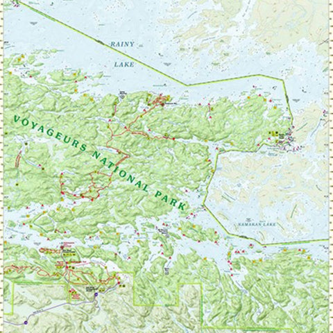 Buy map VOYAGEURS NATIONAL PARK CENTRAL