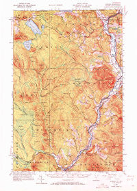 Averill Vermont Historical topographic map, 1:62500 scale, 15 X 15 Minute, Year 1953