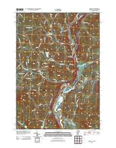 Barnet Vermont Historical topographic map, 1:24000 scale, 7.5 X 7.5 Minute, Year 2012