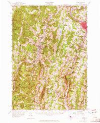 Barre Vermont Historical topographic map, 1:62500 scale, 15 X 15 Minute, Year 1957