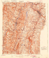 Barre Vermont Historical topographic map, 1:62500 scale, 15 X 15 Minute, Year 1924