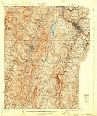 Barre Vermont Historical topographic map, 1:62500 scale, 15 X 15 Minute, Year 1924