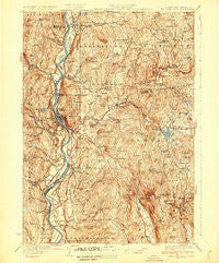 Bellows Falls New Hampshire Historical topographic map, 1:62500 scale, 15 X 15 Minute, Year 1930