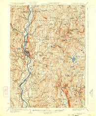 Bellows Falls New Hampshire Historical topographic map, 1:62500 scale, 15 X 15 Minute, Year 1930