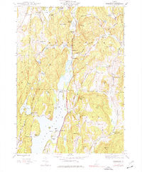 Bomoseen Vermont Historical topographic map, 1:24000 scale, 7.5 X 7.5 Minute, Year 1944