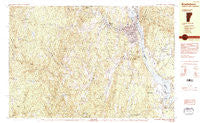 Brattleboro Vermont Historical topographic map, 1:25000 scale, 7.5 X 15 Minute, Year 1984