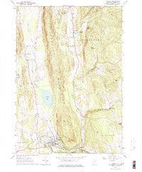 Bristol Vermont Historical topographic map, 1:24000 scale, 7.5 X 7.5 Minute, Year 1963