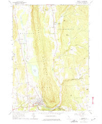 Bristol Vermont Historical topographic map, 1:24000 scale, 7.5 X 7.5 Minute, Year 1963