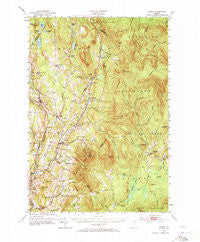 Burke Vermont Historical topographic map, 1:62500 scale, 15 X 15 Minute, Year 1951