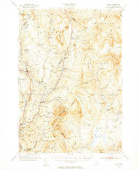 Burke Vermont Historical topographic map, 1:62500 scale, 15 X 15 Minute, Year 1951