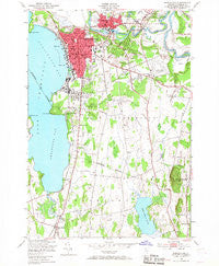 Burlington Vermont Historical topographic map, 1:24000 scale, 7.5 X 7.5 Minute, Year 1948