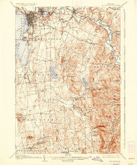 Burlington Vermont Historical topographic map, 1:62500 scale, 15 X 15 Minute, Year 1906