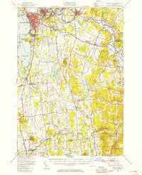Burlington Vermont Historical topographic map, 1:62500 scale, 15 X 15 Minute, Year 1948