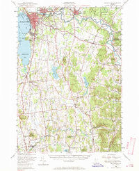Burlington Vermont Historical topographic map, 1:62500 scale, 15 X 15 Minute, Year 1948