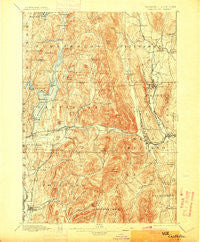Castleton Vermont Historical topographic map, 1:62500 scale, 15 X 15 Minute, Year 1897