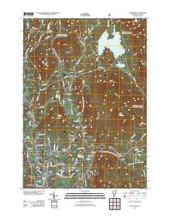 Chittenden Vermont Historical topographic map, 1:24000 scale, 7.5 X 7.5 Minute, Year 2012