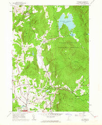 Chittenden Vermont Historical topographic map, 1:24000 scale, 7.5 X 7.5 Minute, Year 1961