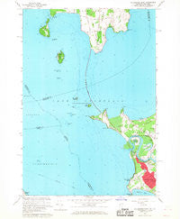 Colchester Point Vermont Historical topographic map, 1:24000 scale, 7.5 X 7.5 Minute, Year 1966