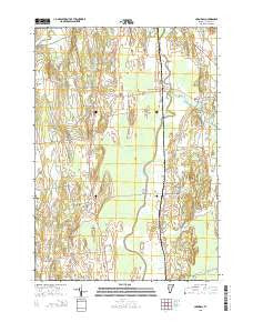 Cornwall Vermont Current topographic map, 1:24000 scale, 7.5 X 7.5 Minute, Year 2015