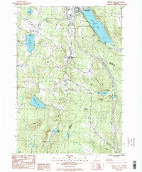 Crystal Lake Vermont Historical topographic map, 1:24000 scale, 7.5 X 7.5 Minute, Year 1986