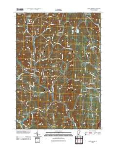 East Corinth Vermont Historical topographic map, 1:24000 scale, 7.5 X 7.5 Minute, Year 2012