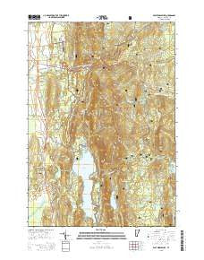 East Middlebury Vermont Current topographic map, 1:24000 scale, 7.5 X 7.5 Minute, Year 2015