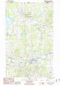 Enosburg Falls Vermont Historical topographic map, 1:24000 scale, 7.5 X 7.5 Minute, Year 1986