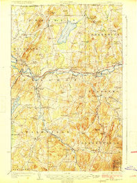 Enosburg Falls Vermont Historical topographic map, 1:62500 scale, 15 X 15 Minute, Year 1924