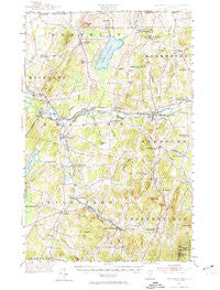 Enosburg Falls Vermont Historical topographic map, 1:62500 scale, 15 X 15 Minute, Year 1953