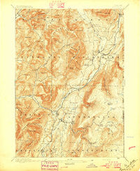 Equinox Vermont Historical topographic map, 1:62500 scale, 15 X 15 Minute, Year 1896
