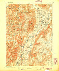 Equinox Vermont Historical topographic map, 1:62500 scale, 15 X 15 Minute, Year 1900