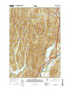 Fairlee Vermont Current topographic map, 1:24000 scale, 7.5 X 7.5 Minute, Year 2015