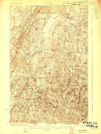 Franklin Pond Vermont Historical topographic map, 1:48000 scale, 15 X 15 Minute, Year 1922