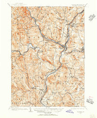 Hanover Vermont Historical topographic map, 1:62500 scale, 15 X 15 Minute, Year 1906