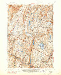 Hardwick Vermont Historical topographic map, 1:62500 scale, 15 X 15 Minute, Year 1938