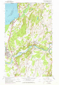 Highgate Center Vermont Historical topographic map, 1:24000 scale, 7.5 X 7.5 Minute, Year 1964