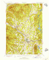 Hyde Park Vermont Historical topographic map, 1:62500 scale, 15 X 15 Minute, Year 1953
