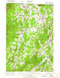Irasburg Vermont Historical topographic map, 1:62500 scale, 15 X 15 Minute, Year 1953