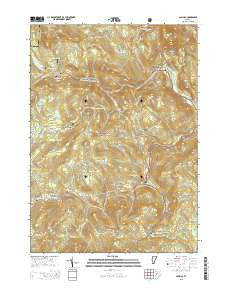 Jamaica Vermont Current topographic map, 1:24000 scale, 7.5 X 7.5 Minute, Year 2015