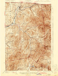 Jay Peak Vermont Historical topographic map, 1:62500 scale, 15 X 15 Minute, Year 1925