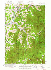 Jay Peak Vermont Historical topographic map, 1:62500 scale, 15 X 15 Minute, Year 1953