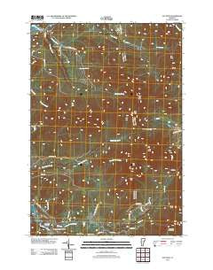 Jay Peak Vermont Historical topographic map, 1:24000 scale, 7.5 X 7.5 Minute, Year 2012