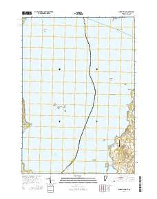 Juniper Island Vermont Current topographic map, 1:24000 scale, 7.5 X 7.5 Minute, Year 2015