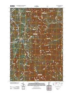 Lincoln Vermont Historical topographic map, 1:24000 scale, 7.5 X 7.5 Minute, Year 2012
