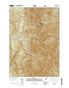 Lincoln Vermont Current topographic map, 1:24000 scale, 7.5 X 7.5 Minute, Year 2015